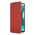 For Honor Magic6 Lite Carbon Fiber Texture Flip Leather Phone Case(Brown)