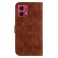 For Motorola Moto G84 Double 8-shaped Embossed Leather Phone Case(Brown)