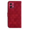 For Motorola Moto G84 Double 8-shaped Embossed Leather Phone Case(Red)