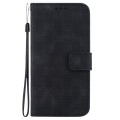 For Motorola Moto G84 Double 8-shaped Embossed Leather Phone Case(Black)