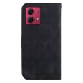 For Motorola Moto G84 Double 8-shaped Embossed Leather Phone Case(Black)