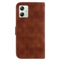 For Motorola Moto G54 Double 8-shaped Embossed Leather Phone Case(Brown)