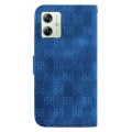 For Motorola Moto G54 Double 8-shaped Embossed Leather Phone Case(Blue)
