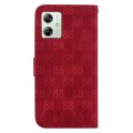 For Motorola Moto G54 Double 8-shaped Embossed Leather Phone Case(Red)