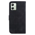 For Motorola Moto G54 Double 8-shaped Embossed Leather Phone Case(Black)