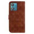 For Motorola Edge 40 Neo Double 8-shaped Embossed Leather Phone Case(Brown)