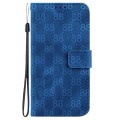 For Motorola Edge 40 Neo Double 8-shaped Embossed Leather Phone Case(Blue)