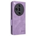 For OPPO Find X7 Ultra Magnetic Clasp Leather Phone Case(Purple)