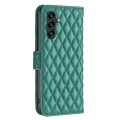 For Samsung Galaxy A15 Diamond Lattice Wallet Flip Leather Phone Case(Green)
