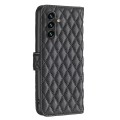For Samsung Galaxy A15 Diamond Lattice Wallet Flip Leather Phone Case(Black)