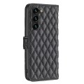 For Samsung Galaxy S24+ 5G Diamond Lattice Wallet Flip Leather Phone Case(Black)