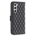 For Samsung Galaxy S24 5G Diamond Lattice Wallet Flip Leather Phone Case(Black)