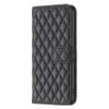 For Samsung Galaxy A35 Diamond Lattice Wallet Flip Leather Phone Case(Black)