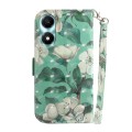 For Honor X5 Plus / Play 40C 3D Colored Horizontal Flip Leather Phone Case(Watercolor Flower)