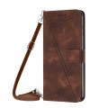 For Infinix Zero 30 4G Dream Triangle Leather Phone Case with Lanyard(Brown)