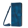 For Infinix Zero 30 5G Dream Triangle Leather Phone Case with Lanyard(Blue)