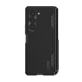 For Samsung Galaxy Z Fold5 NILLKIN Frosted Fold PC + TPU Phone Case with Holder(Black)
