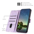 For Motorola Edge 40 Neo Dream Triangle Leather Phone Case with Lanyard(Purple)