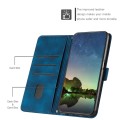 For Motorola Moto G Stylus 4G 2023 Dream Triangle Leather Phone Case with Lanyard(Blue)