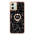 For Motorola Moto G54 Electroplating Dual-side IMD Phone Case with Ring Holder(Equation)