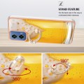 For Motorola Moto G34 Electroplating Dual-side IMD Phone Case with Ring Holder(Draft Beer)