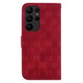 For Samsung Galaxy S23 Ultra 5G Double 8-shaped Embossed Leather Phone Case(Red)