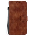 For Samsung Galaxy S23 5G Double 8-shaped Embossed Leather Phone Case(Brown)