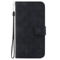 For Samsung Galaxy M53 5G Double 8-shaped Embossed Leather Phone Case(Black)
