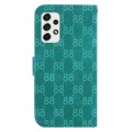 For Samsung Galaxy A33 5G Double 8-shaped Embossed Leather Phone Case(Green)