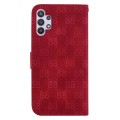 For Samsung Galaxy A32 4G Double 8-shaped Embossed Leather Phone Case(Red)