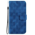 For Samsung Galaxy A72 5G / 4G Double 8-shaped Embossed Leather Phone Case(Blue)