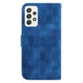 For Samsung Galaxy A72 5G / 4G Double 8-shaped Embossed Leather Phone Case(Blue)