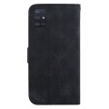 For Samsung Galaxy A51 5G Double 8-shaped Embossed Leather Phone Case(Black)