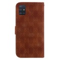 For Samsung Galaxy A51 Double 8-shaped Embossed Leather Phone Case(Brown)