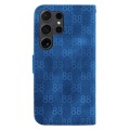For Samsung Galaxy S24 Ultra 5G Double 8-shaped Embossed Leather Phone Case(Blue)