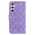 For Samsung Galaxy S24+ 5G Double 8-shaped Embossed Leather Phone Case(Purple)