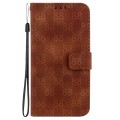 For Samsung Galaxy S24+ 5G Double 8-shaped Embossed Leather Phone Case(Brown)