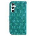 For Samsung Galaxy S24 5G Double 8-shaped Embossed Leather Phone Case(Green)
