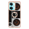 For OnePlus Nord CE 3 Electroplating Dual-side IMD Phone Case with Ring Holder(Retro Radio)
