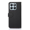 For Honor X8b KHAZNEH Litchi Texture Leather RFID Phone Case(Black)