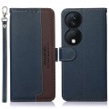 For Honor X7b KHAZNEH Litchi Texture Leather RFID Phone Case(Blue)