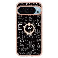 For Google Pixel 9 Pro Electroplating Dual-side IMD Phone Case with Ring Holder(Equation)