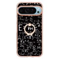 For Google Pixel 9 Electroplating Dual-side IMD Phone Case with Ring Holder(Equation)