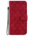 For Xiaomi Redmi Note 13 5G Double 8-shaped Embossed Leather Phone Case(Red)