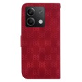 For Xiaomi Redmi Note 13 5G Double 8-shaped Embossed Leather Phone Case(Red)