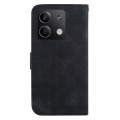 For Xiaomi Redmi Note 13 5G Double 8-shaped Embossed Leather Phone Case(Black)