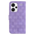 For Xiaomi Redmi Note 13 Pro+ 5G Double 8-shaped Embossed Leather Phone Case(Purple)