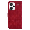 For Xiaomi Redmi Note 13 Pro+ 5G Double 8-shaped Embossed Leather Phone Case(Red)