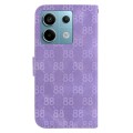 For Xiaomi Redmi Note 13 Pro 5G Double 8-shaped Embossed Leather Phone Case(Purple)