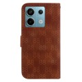 For Xiaomi Redmi Note 13 Pro 5G Double 8-shaped Embossed Leather Phone Case(Brown)